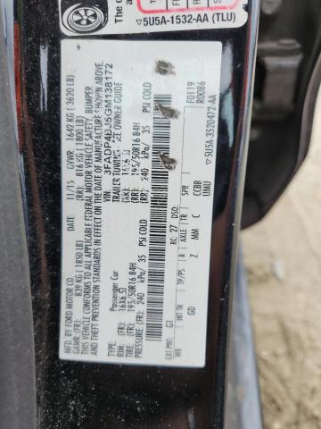 2016 FORD FIESTA SE - 3FADP4BJ5GM138172