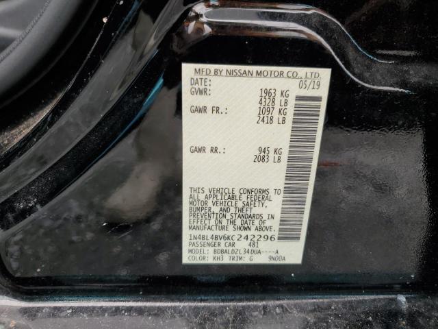 2019 NISSAN ALTIMA S 1N4BL4BV6KC242296