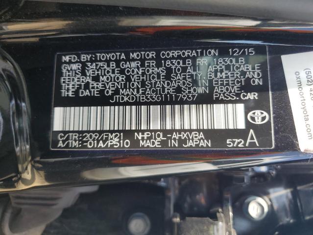 2016 TOYOTA PRIUS C - JTDKDTB33G1117937