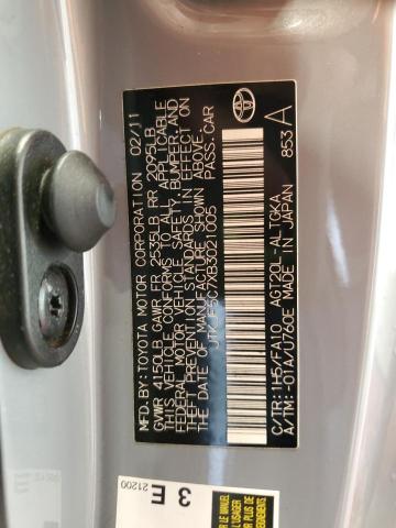 2011 TOYOTA SCION TC - JTKJF5C7XB3021005