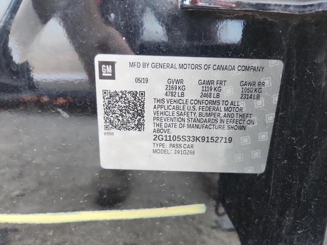 2019 CHEVROLET IMPALA PREMIER - 2G1105S33K9152719