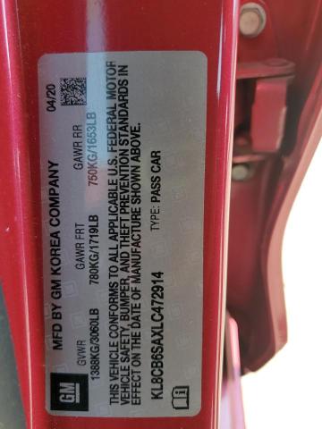 2020 CHEVROLET SPARK LS KL8CB6SAXLC472914