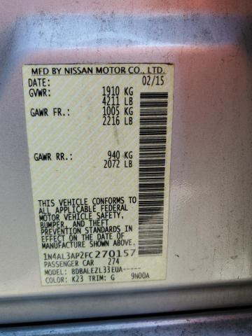 2015 NISSAN ALTIMA 2.5 - 1N4AL3AP2FC270157