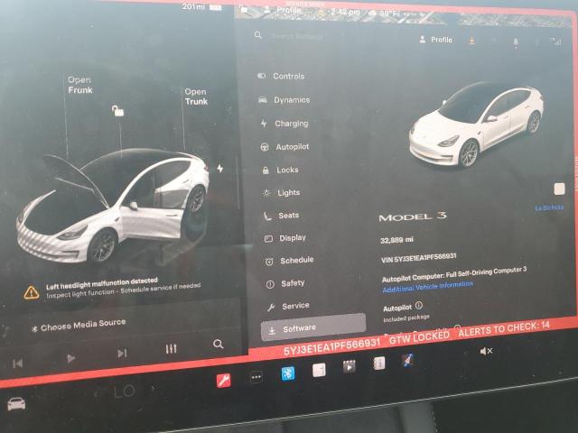 2023 TESLA MODEL 3 5YJ3E1EA1PF566931
