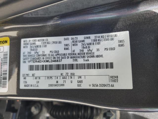 2021 FORD RANGER XL - 1FTER4EHXMLD46837
