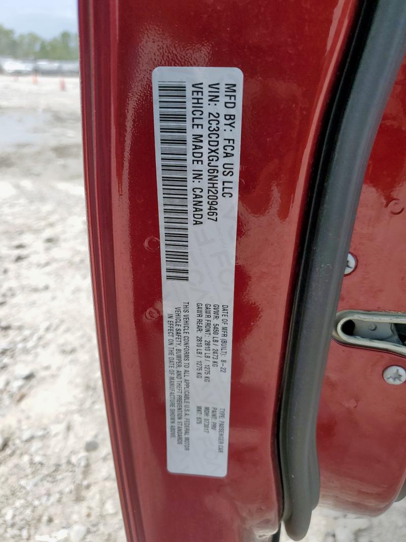 2022 DODGE CHARGER SC 2C3CDXGJ6NH209467