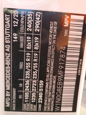 2021 MERCEDES-BENZ GLC 300 4MATIC W1N0G8EB9MF917874