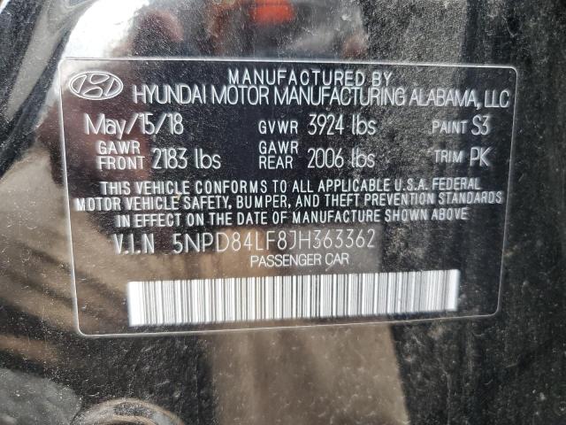 2018 HYUNDAI ELANTRA SE 5NPD84LF8JH363362