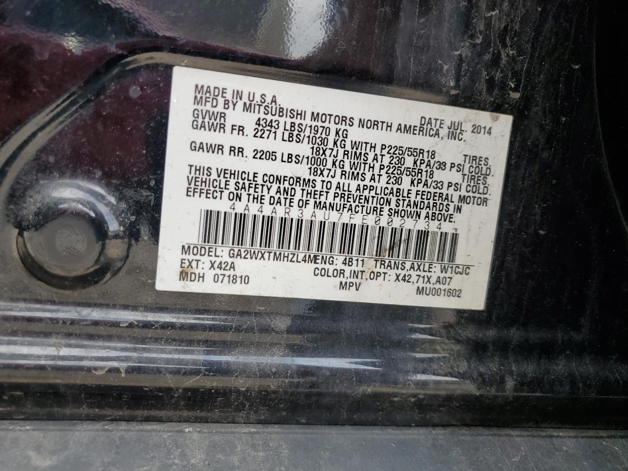 MITSUBISHI OUTLANDER ES