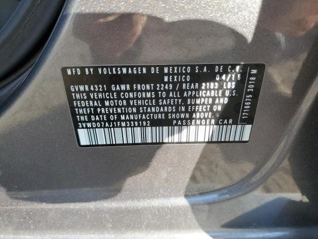 2015 VOLKSWAGEN JETTA SE 3VWD07AJ1FM339192