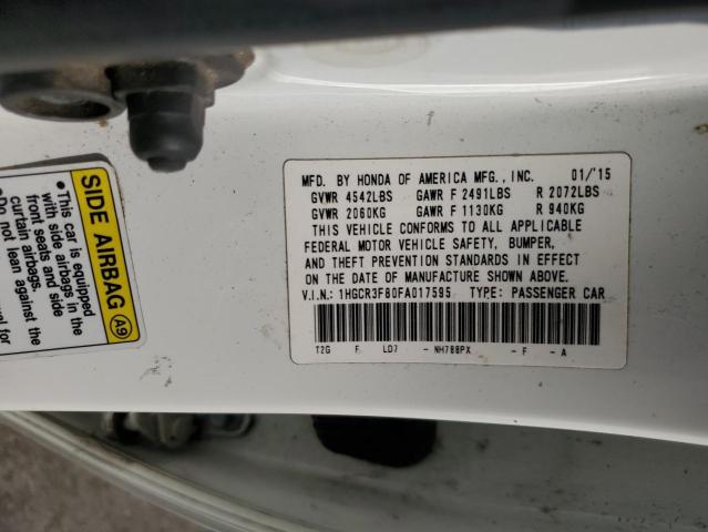 2015 HONDA ACCORD EXL 1HGCR3F80FA017595