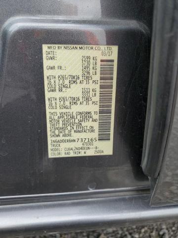 2017 NISSAN FRONTIER S - 1N6AD0ER6HN737165