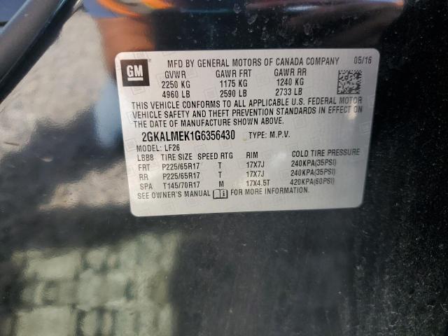 2016 GMC TERRAIN SL 2GKALMEK1G6356430