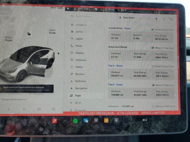 2023 TESLA MODEL Y 7SAYGDEF7PF892846