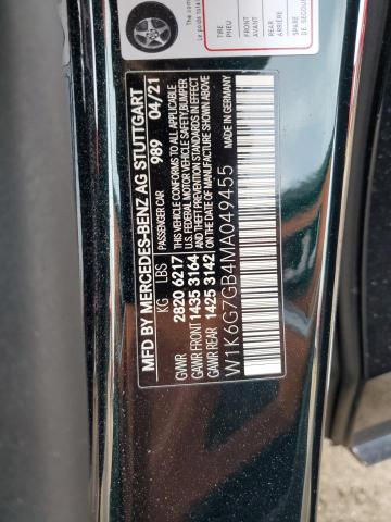 2021 MERCEDES-BENZ S 580 4MAT W1K6G7GB4MA049455