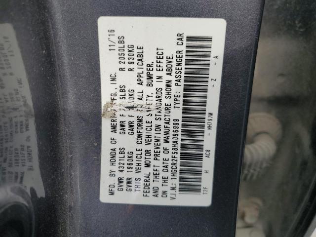 2017 HONDA ACCORD SPORT - 1HGCR2F58HA096999