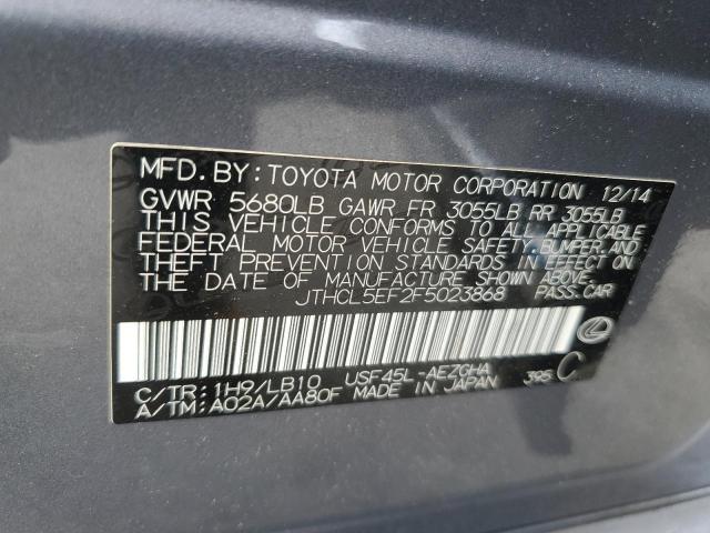 2015 LEXUS LS 460 JTHCL5EF2F5023868