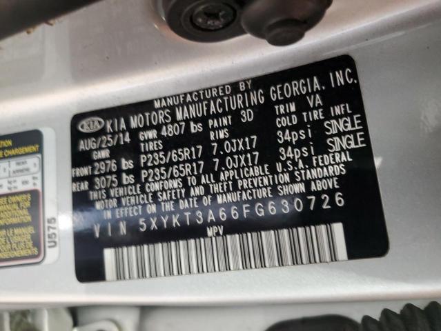 2015 KIA SORENTO LX 5XYKT3A66FG630726