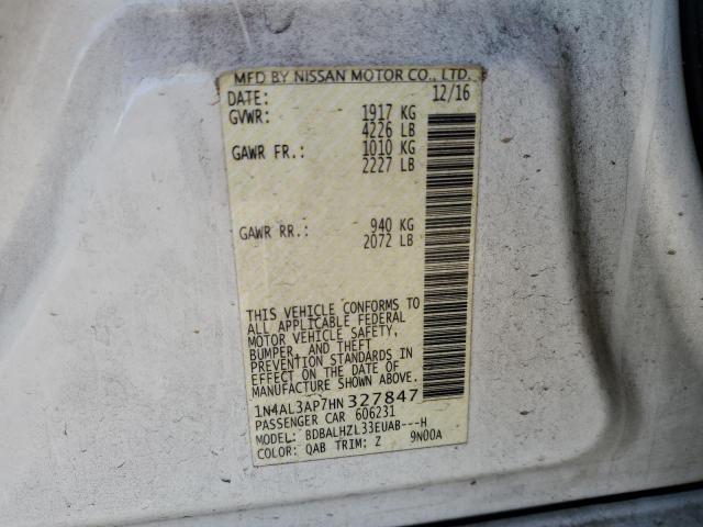 2017 NISSAN ALTIMA 2.5 - 1N4AL3AP7HN327847