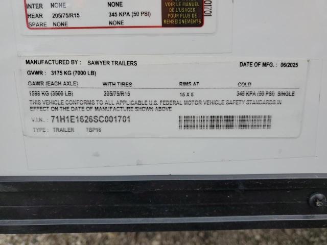 2025 SAWYER UNKNOWN #3227461360