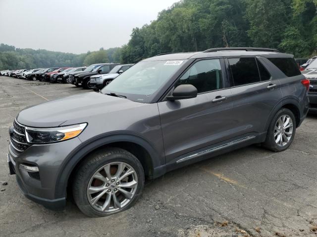FORD EXPLORER XLT 2021 gray  gas 1FMSK8DH1MGA29114 photo #1