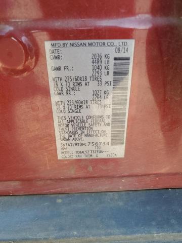 2015 NISSAN ROGUE S - 5N1AT2MT0FC756734