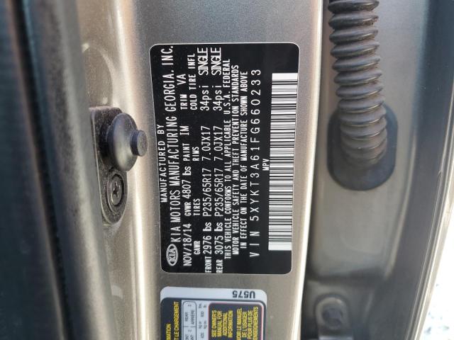 2015 KIA SORENTO LX 5XYKT3A61FG660233