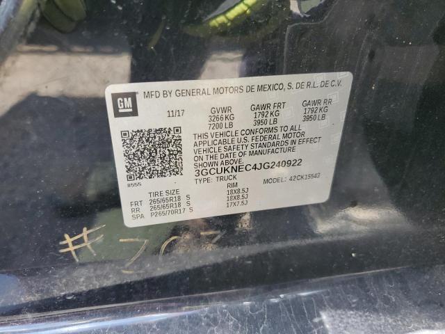 2018 CHEVROLET SILVERADO - 3GCUKNEC4JG240922