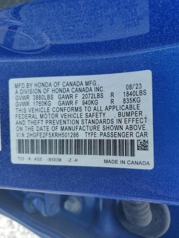 2024 HONDA CIVIC SPOR #3290246271