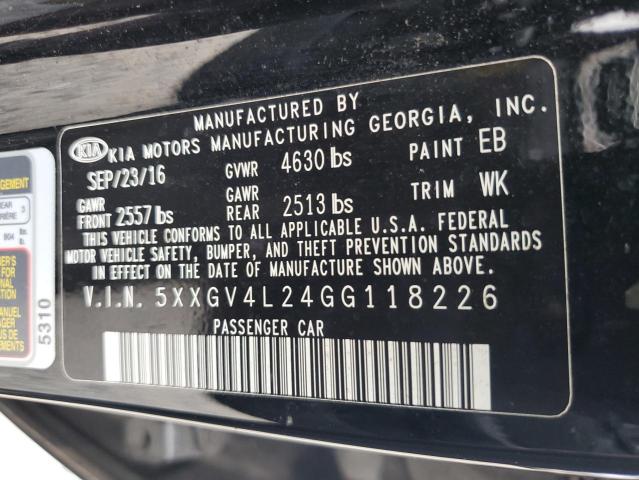 2016 KIA OPTIMA SXL 5XXGV4L24GG118226