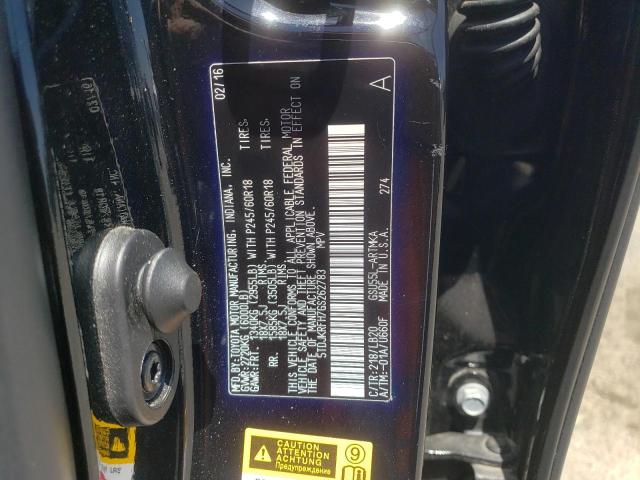 2016 TOYOTA HIGHLANDER - 5TDJKRFH7GS262783
