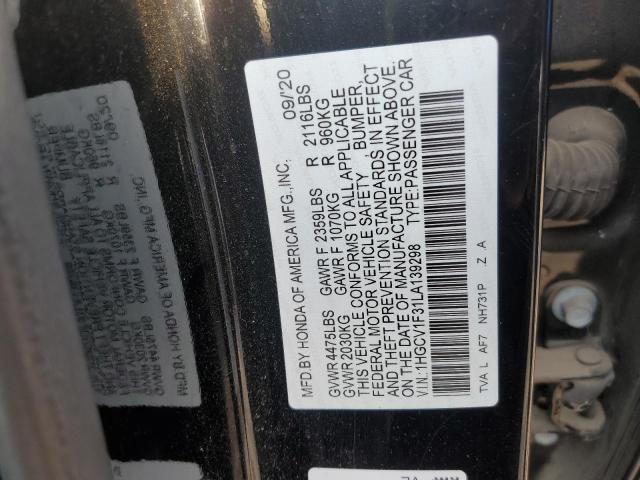 2020 HONDA ACCORD SPORT - 1HGCV1F31LA139298