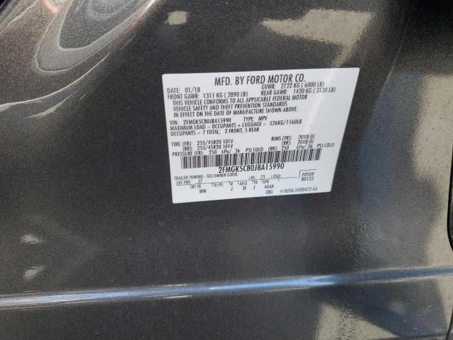 2018 FORD FLEX SEL 2FMGK5C80JBA15990