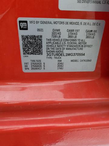 2021 GMC SIERRA K15 3GTU9DEL1MG370554