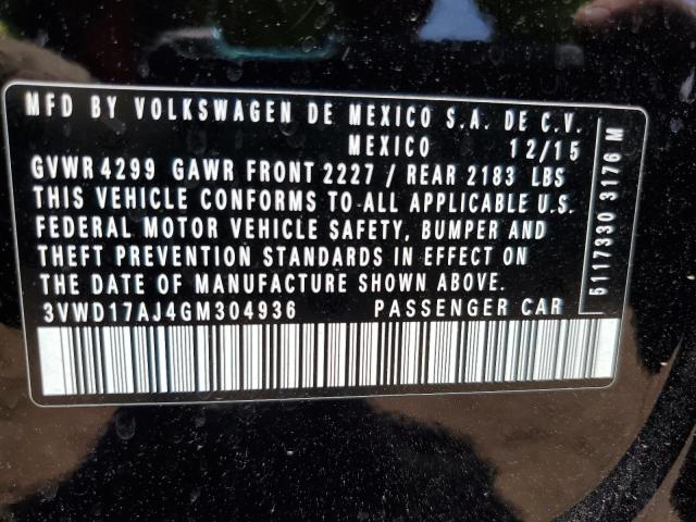 2016 VOLKSWAGEN JETTA SPOR - 3VWD17AJ4GM304936