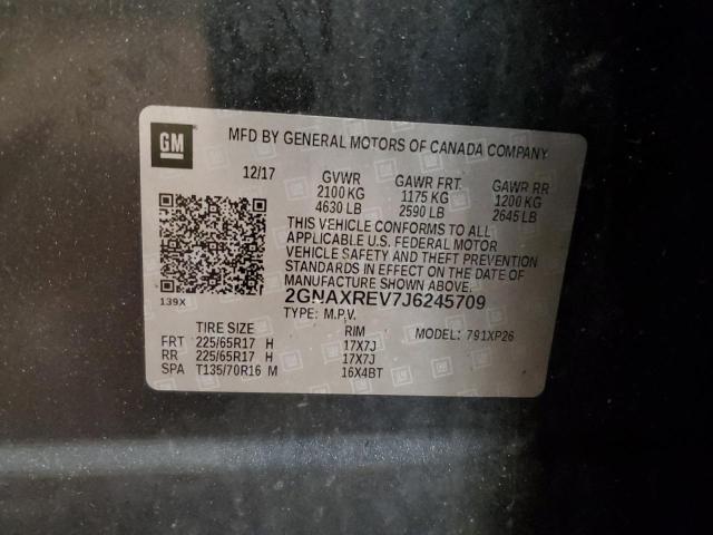 2018 CHEVROLET EQUINOX LS 2GNAXREV7J6245709