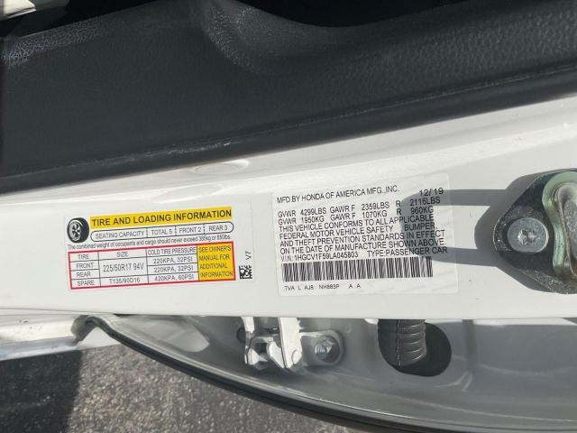 2020 HONDA ACCORD EXL 1HGCV1F59LA045803
