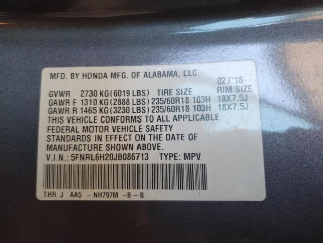 2018 HONDA ODYSSEY LX 5FNRL6H20JB086713