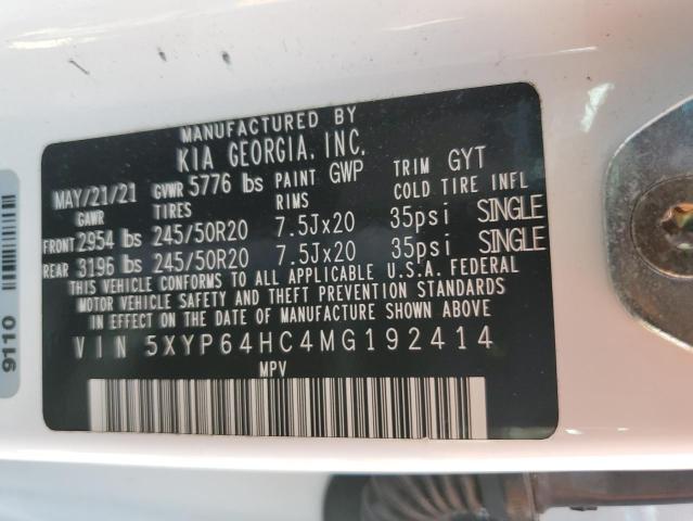2021 KIA TELLURIDE - 5XYP64HC4MG192414