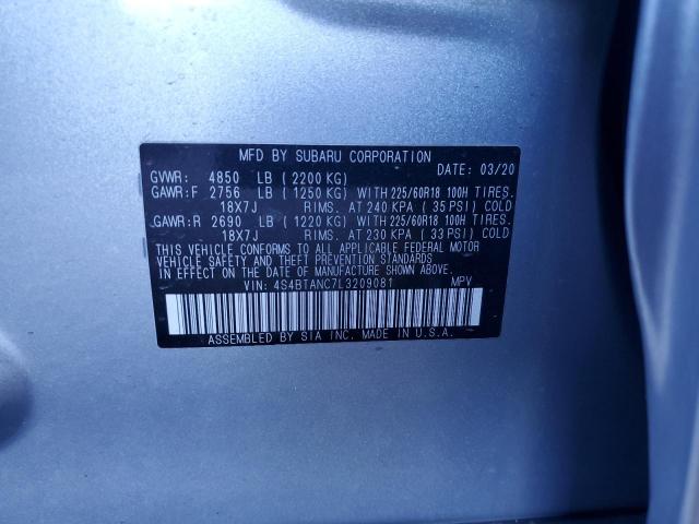 2020 SUBARU OUTBACK LI 4S4BTANC7L3209081
