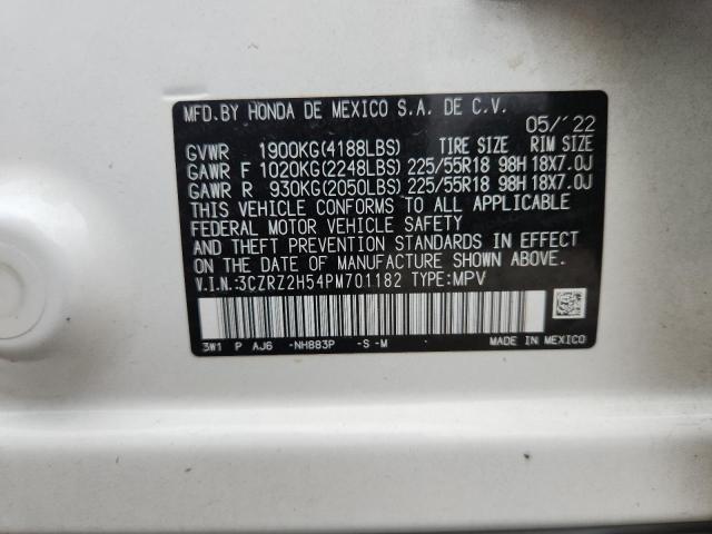 2023 HONDA HR-V SPORT 3CZRZ2H54PM701182
