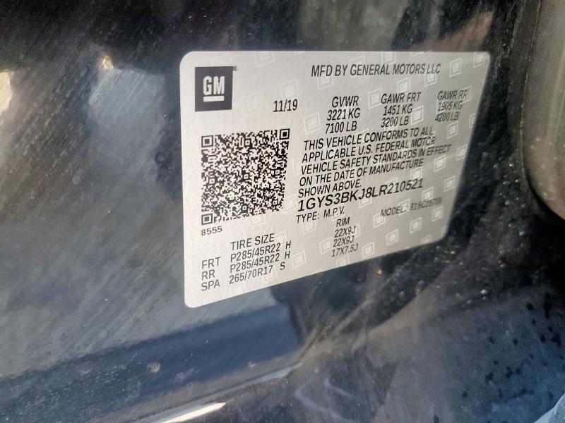 2020 CADILLAC ESCALADE L 1GYS3BKJ8LR210521