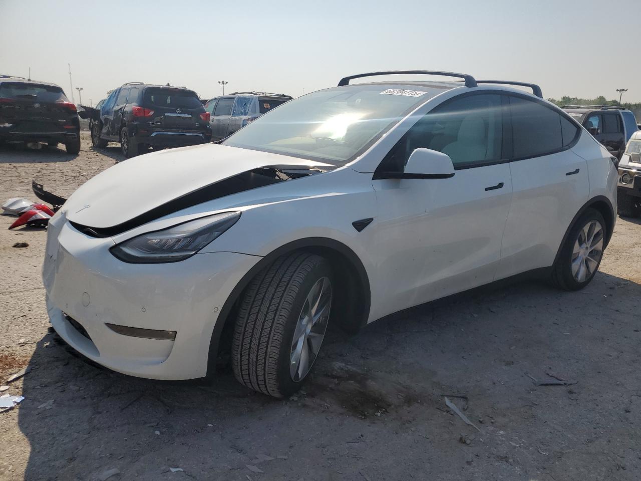 Lot #3257116220 2021 TESLA MODEL Y