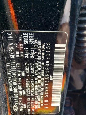 2015 KIA SORENTO LX 5XYKT3A61FG631153