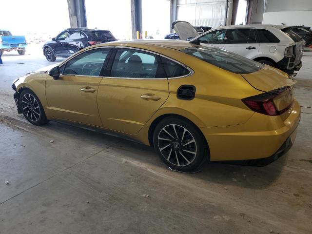 2020 Hyundai Sonata Sel Plus yellow null gas 5NPEJ4J20LH012375 photo #3