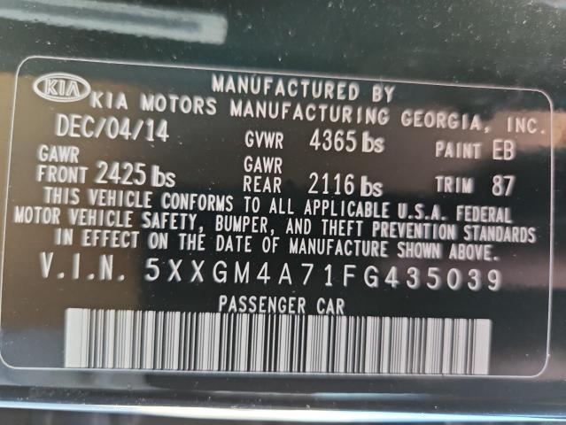 2015 KIA OPTIMA LX 5XXGM4A71FG435039