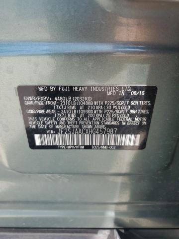 2017 SUBARU FORESTER 2 JF2SJAACXHG457987