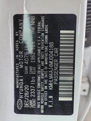 2021 HYUNDAI ELANTRA BL KMHLM4AJ4MU004188