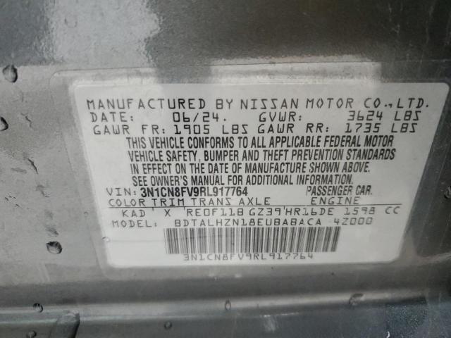 2024 NISSAN VERSA SR 3N1CN8FV9RL917764