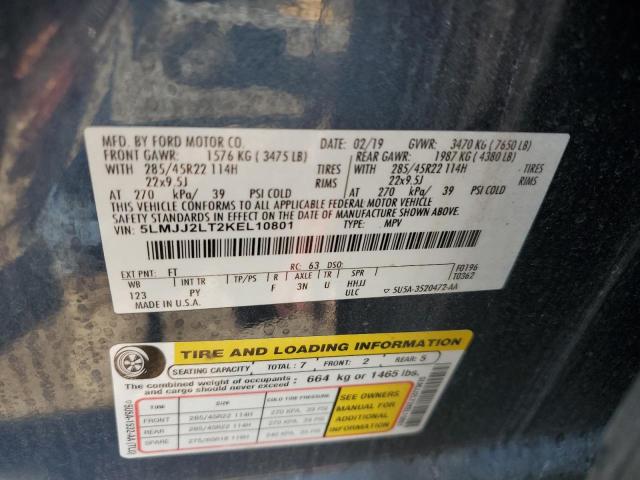 2019 LINCOLN NAVIGATOR 5LMJJ2LT2KEL10801